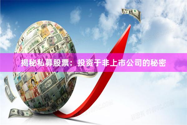 揭秘私募股票：投资于非上市公司的秘密